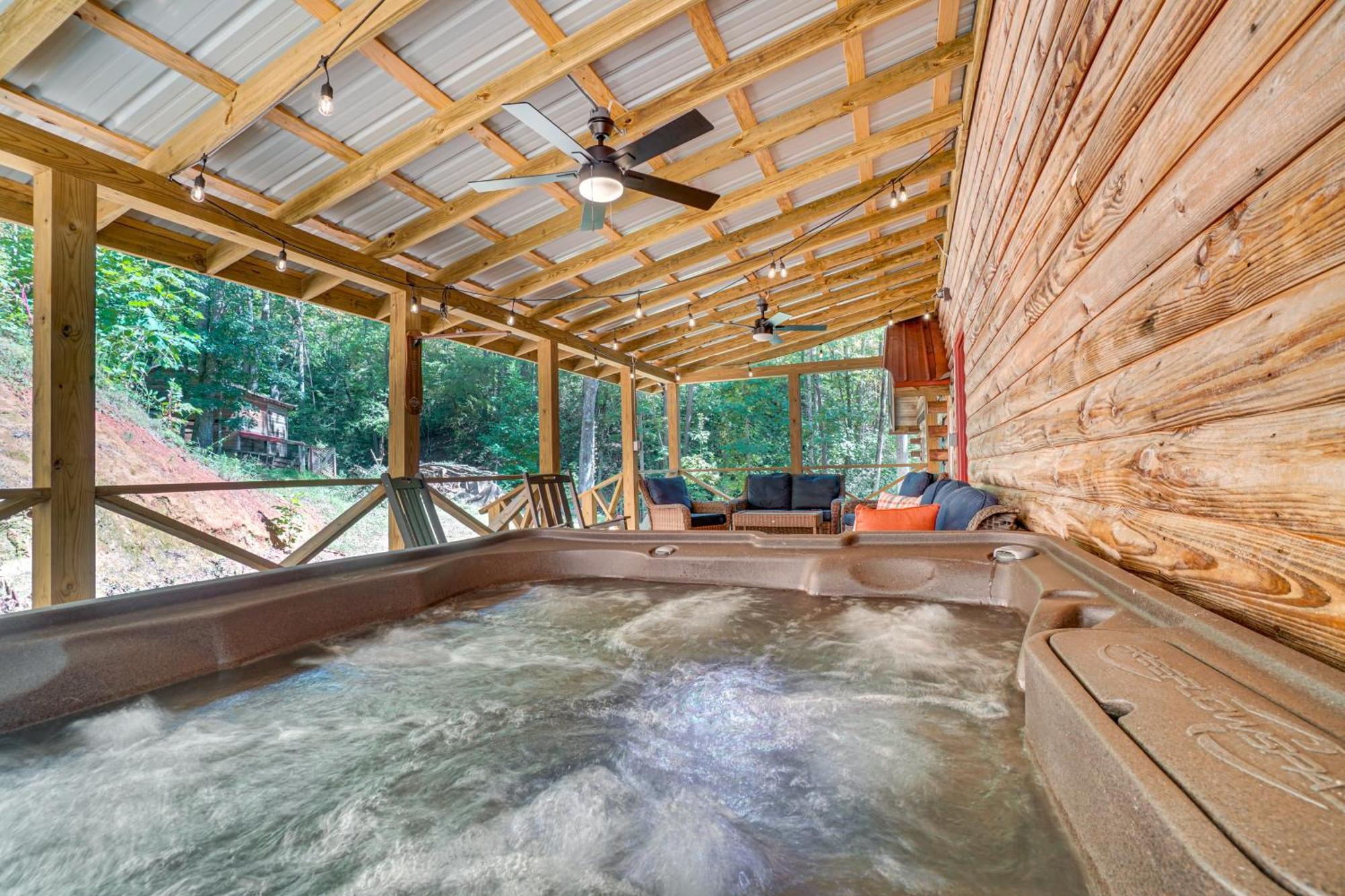 North Georgia Mtn Escape With Hot Tub And Games! Villa Sautee Nacoochee Exteriör bild